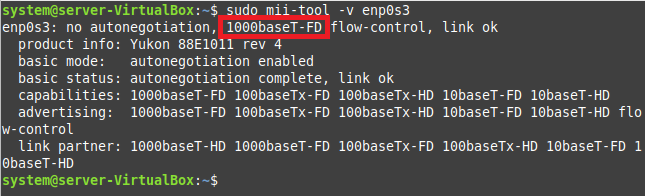 Как проверить скорость моей сетевой карты в Linux?