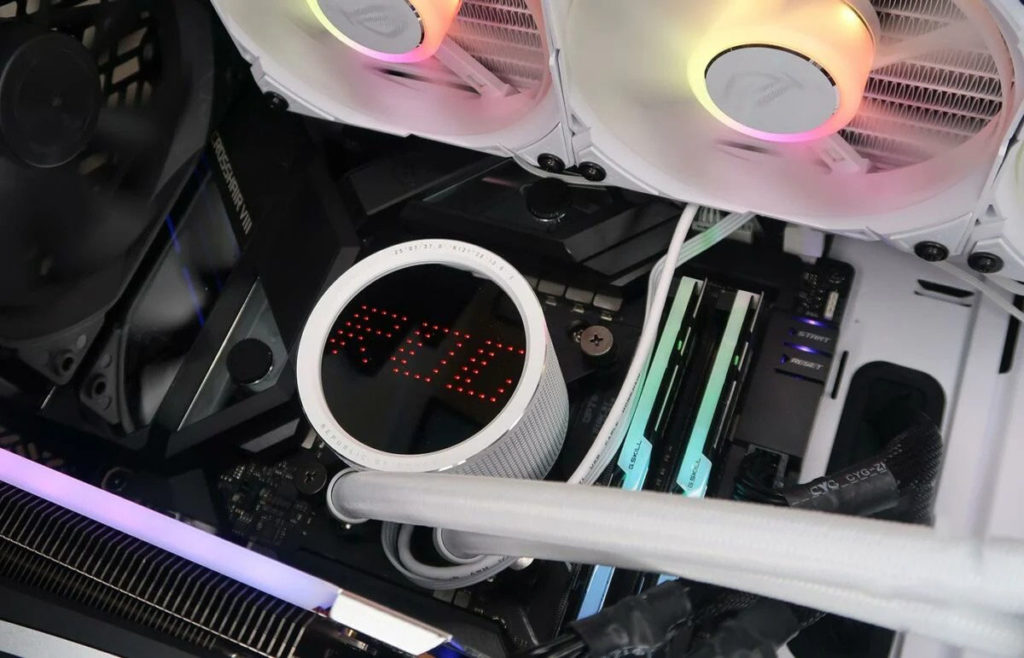 Обзор процессорного кулера Asus ROG Ryuo III 360 ARGB White Edition: везде матрица