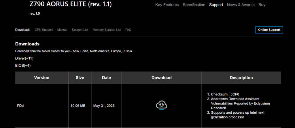 Aorus готовится к «обновлению» процессоров Intel 14-го поколения с новыми материнскими платами Z790