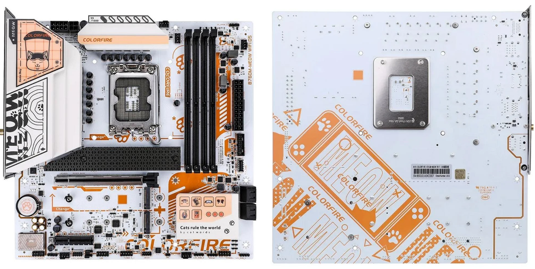 Colorfire снова пытается соблазнить любителей кошек, на этот раз с материнской платой B760M Meow 2