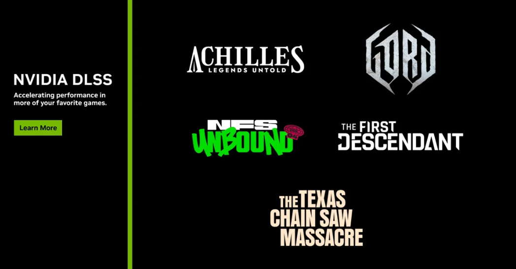 Nvidia расширяет портфолио DLSS 3 за счет The First Descendant и NFS Unbound 2
