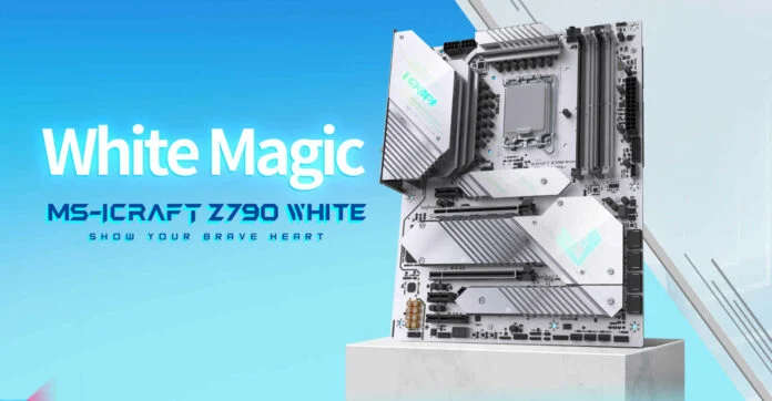 Белая материнская плата MaxSun MS-iCraft Z790 хочет найти место в вашей сборке на зимнюю тематику