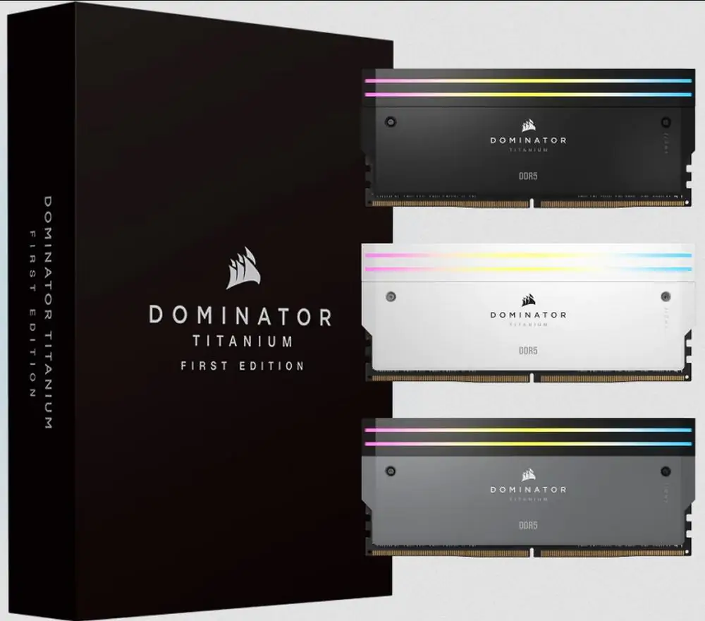 Corsair выпускает память Dominator Titanium DDR5 со скоростью до 8000 МТ/с