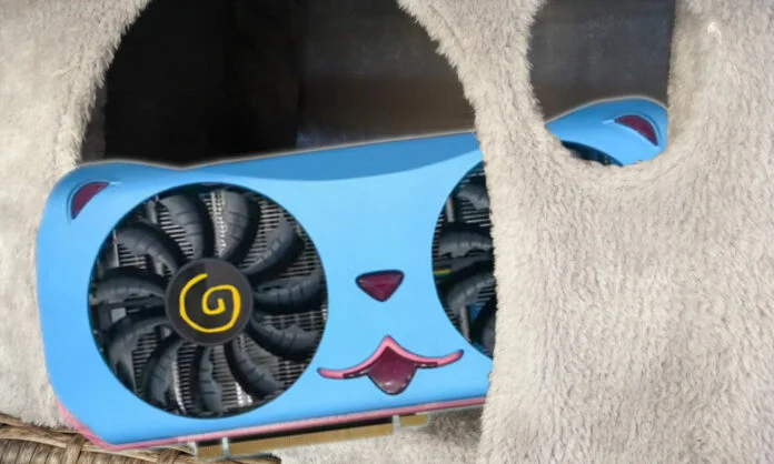 RTX 4060 Ti Cute Pet Edition от Yeston оснащена подсветкой Meow Star, потому что, конечно же, она есть