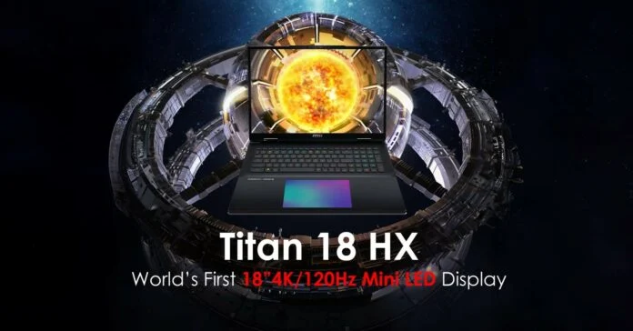 MSI помещает GeForce RTX 4090 в настоящий ноутбук Titan 18 HX