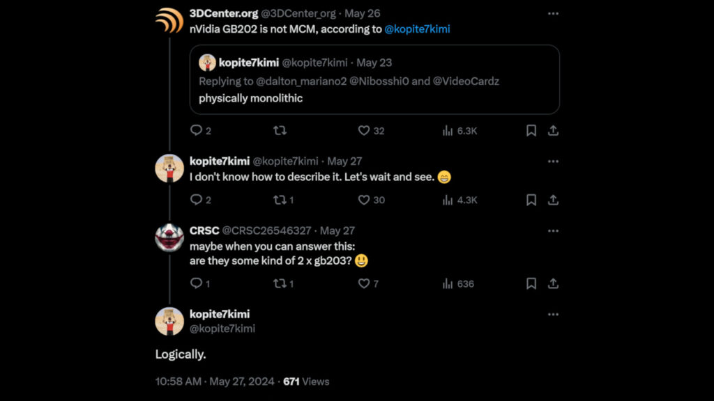 Графический процессор Nvidia RTX 5090 может быть позаимствован у чипов Apple M Ultra