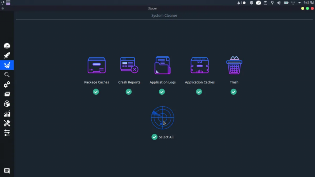 Рис. 1: Системный очиститель Stacer