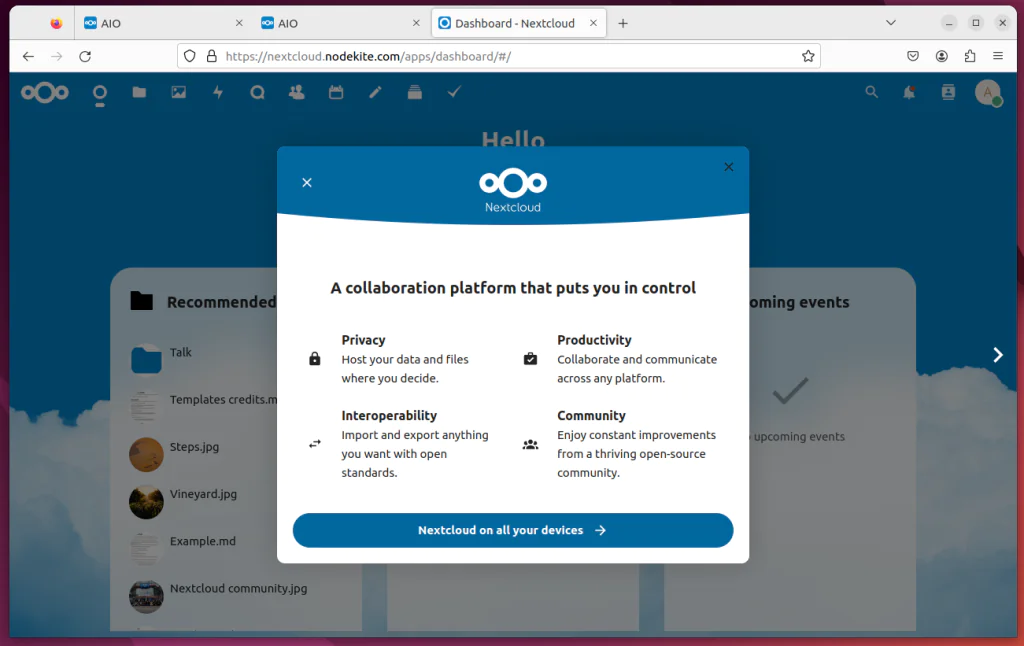 Как установить последнюю версию NextCloud AIO (все в одном) на Ubuntu/Debian/Fedora/RHEL/AlmaLinux/Rocky Linux/CentOS Stream