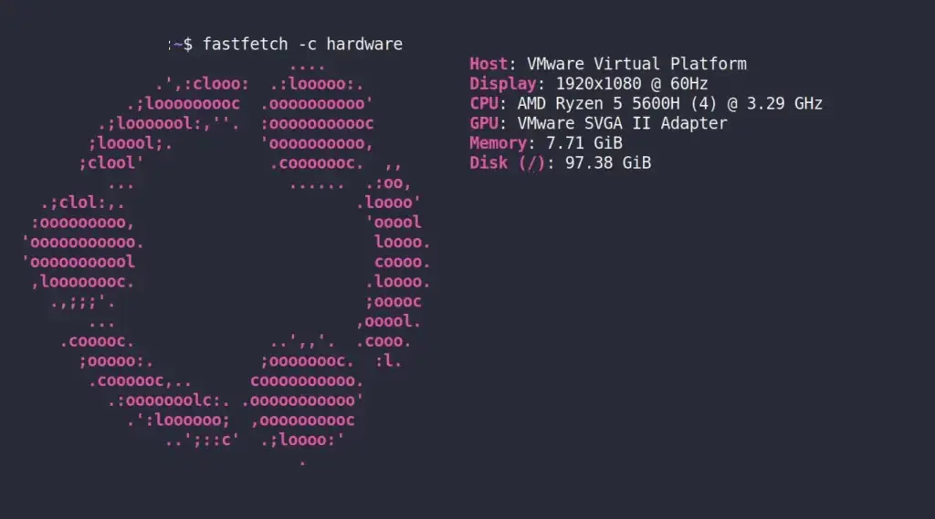 Fastfetch: инструмент для получения системной информации в Linux