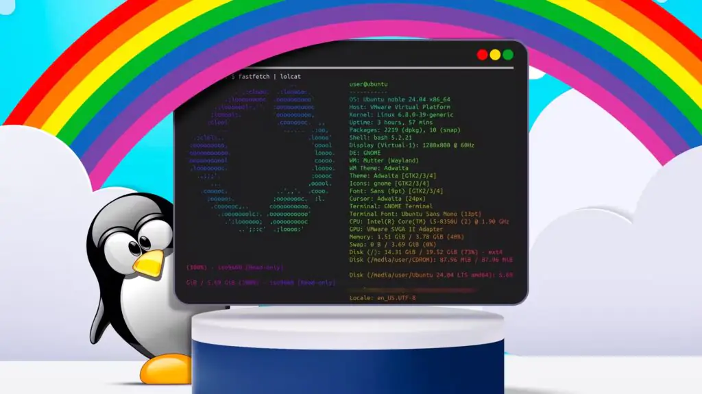 Сделайте текст вашего терминала Linux радужным с помощью одной этой команды