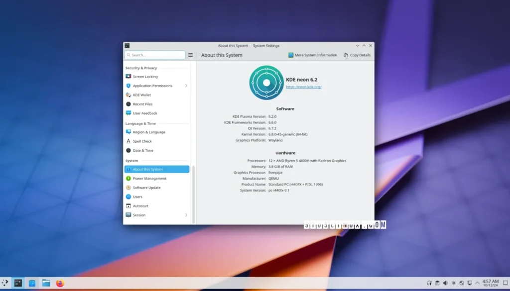 KDE neon 6.2 вышел с рабочим столом KDE Plasma 6.2 на базе Ubuntu 24.04 LTS