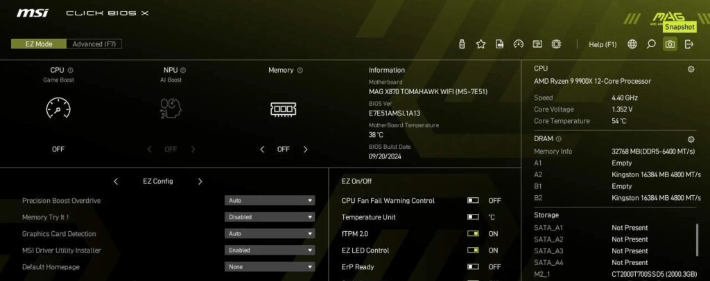 Обзор MSI MAG X870 Tomahawk WiFi
