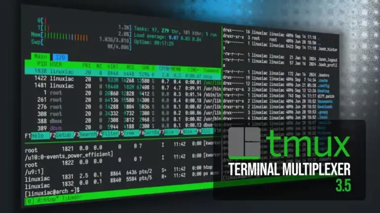 Tmux 3.5 Выпущен с расширенной поддержкой ключей и новыми функциями