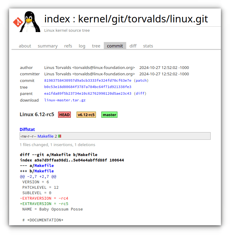 Linux Kernel 6.12 Release Candidate 5