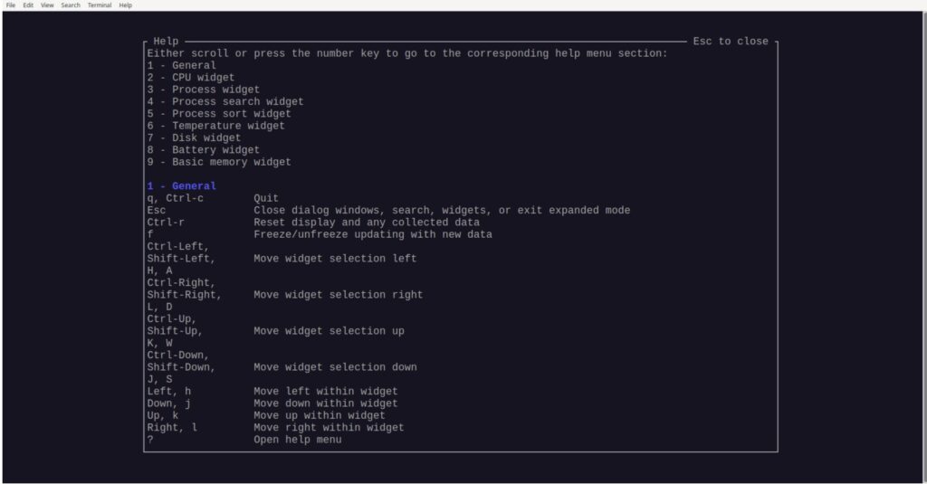 Bottom - настраиваемый процесс и системный монитор в режиме реального времени