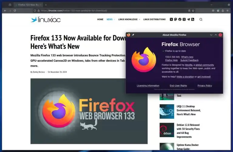 Веб-браузер Mozilla Firefox 133