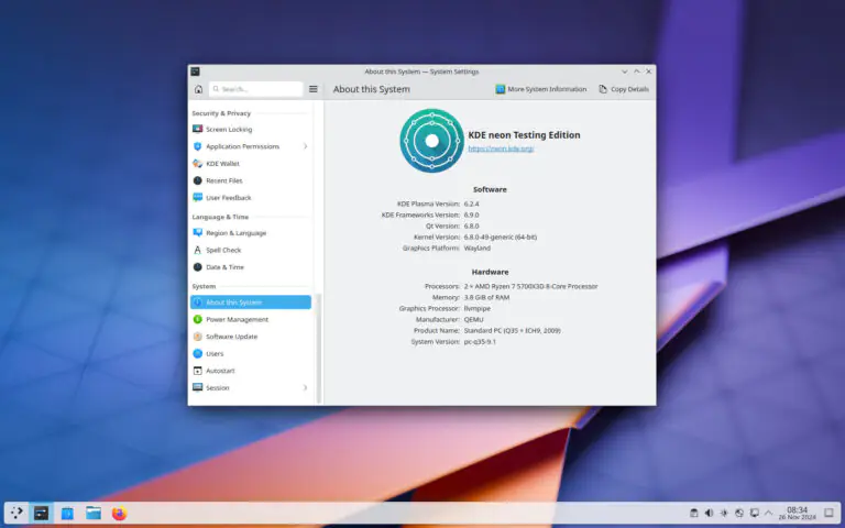 KDE Plasma 6.2.4: ноябрьская версия с исправлениями ошибок и улучшениями