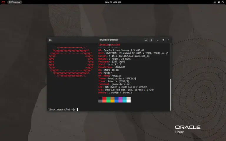 Oracle Linux 9.5