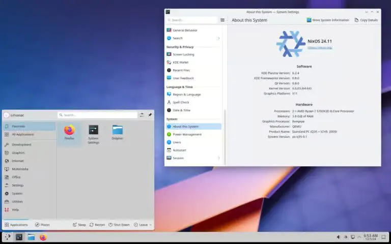 NixOS 24.11: Plasma 6.2, GNOME 47 и масштабная переработка пакетов