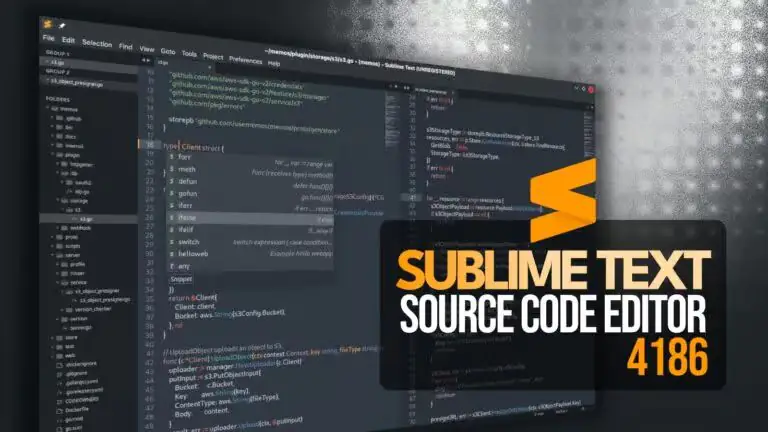 Обновление 4186 редактора кода Sublime Text 4 повышает производительность