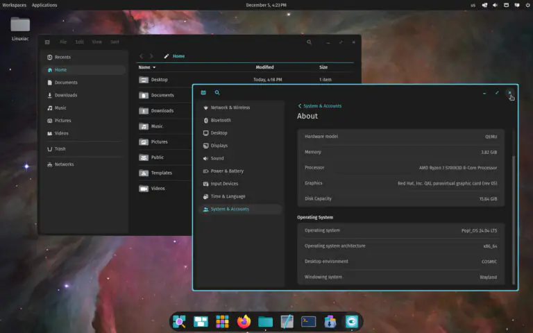 Выпущен COSMIC Desktop Alpha 4, вот что нового