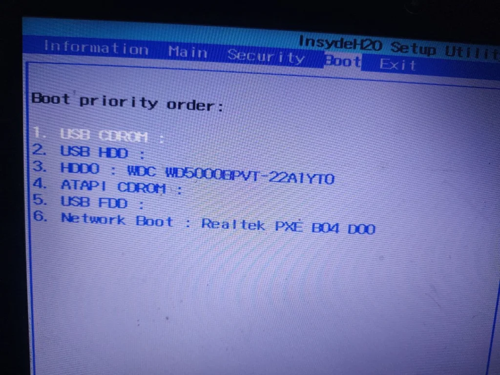 Acer laptop won't start from SSD: Disk check and UEFI setup