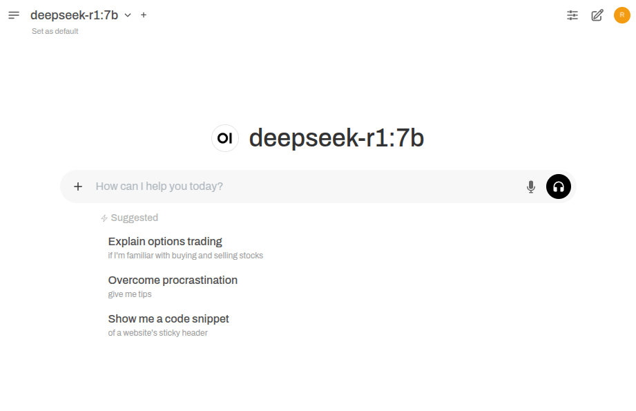 Запуск DeepSeek в Ubuntu