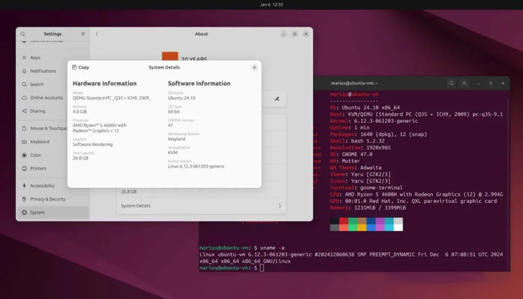 Как установить ядро Linux 6.12 LTS в Ubuntu 24.04 LTS и Ubuntu 24.10