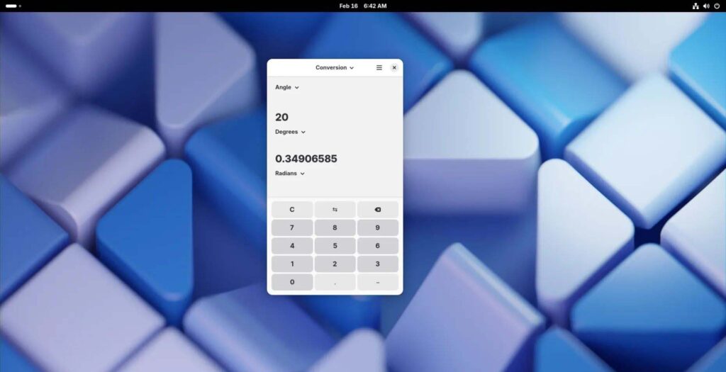 Новый режим преобразования в GNOME Calculator 48 beta