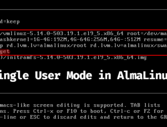 Как войти в однопользовательский режим в AlmaLinux 8/9