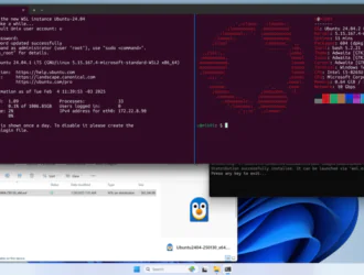 Установите Ubuntu на WSL из файла tar