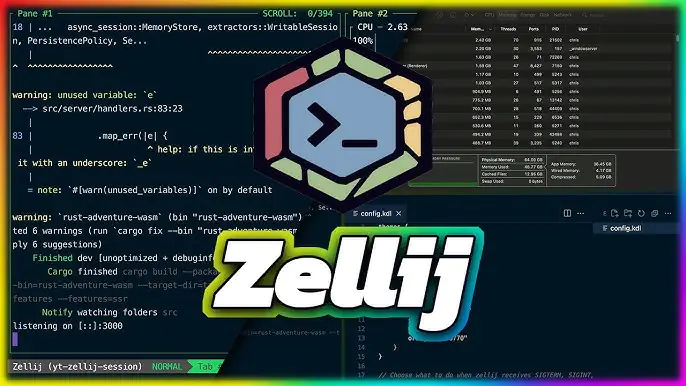 Zellij: Современный терминальный мультиплексор для Linux