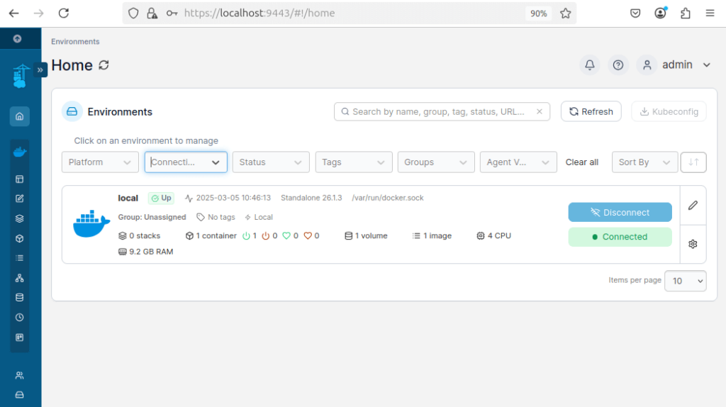 Веб-панель Управления Portainer