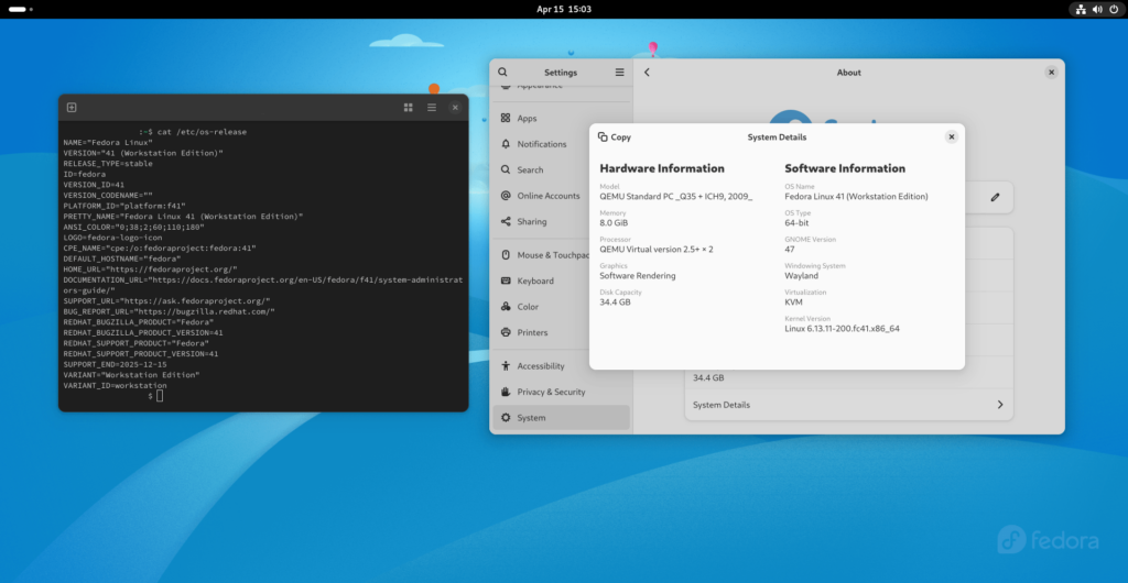 Проверьте Версию Fedora 41 Как выполнить обновление до Fedora Linux 42 с Fedora 41 (для рабочих станций и серверов)