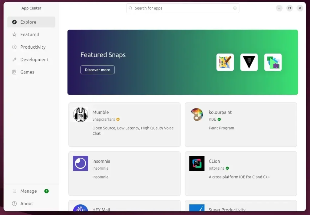 Центр программного обеспечения Ubuntu
