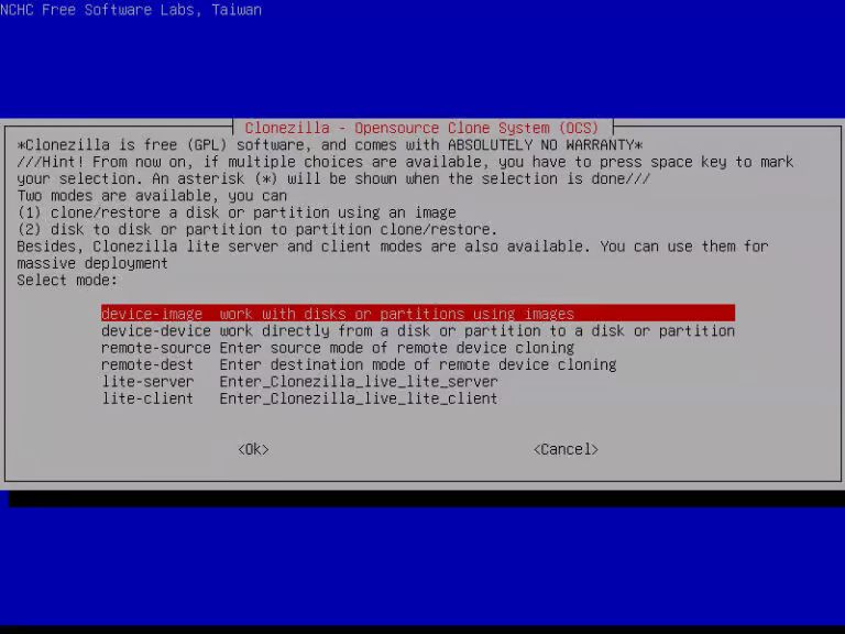Clonezilla Live 3.2.2 выпущен с ядром 6.12 и расширенными возможностями Ezio