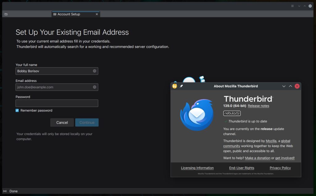 Mozilla Thunderbird 139 — бесплатный почтовый клиент с открытым исходным кодом.