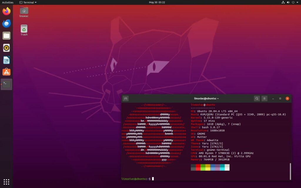 Ubuntu 20.04 LTS (Focal Fossa)