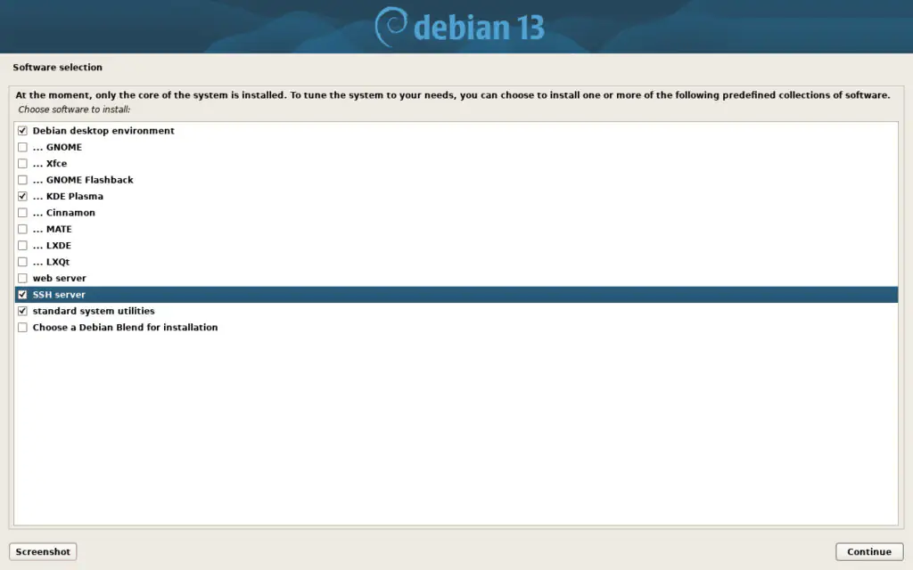 Установщик Debian 13 (Trixie) RC1