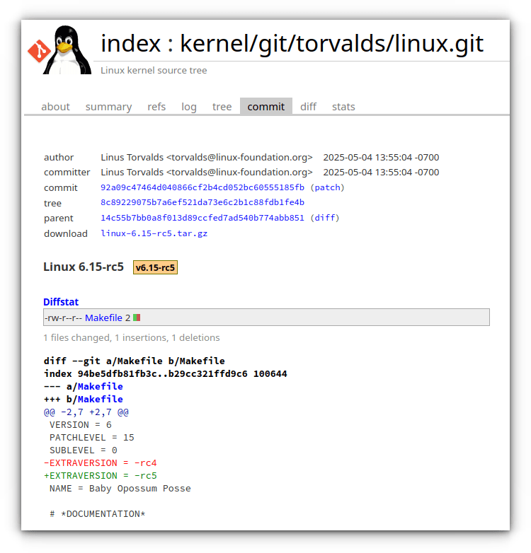 Ядро Linux 6.15 Release Candidate 5