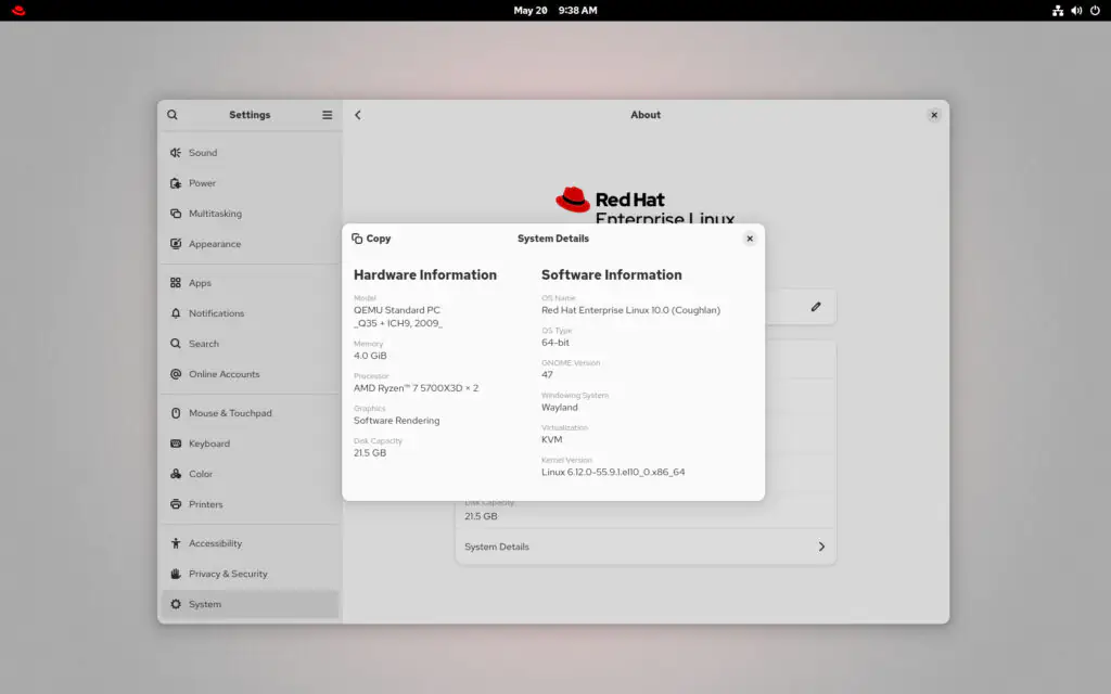 Red Hat Enterprise Linux 10