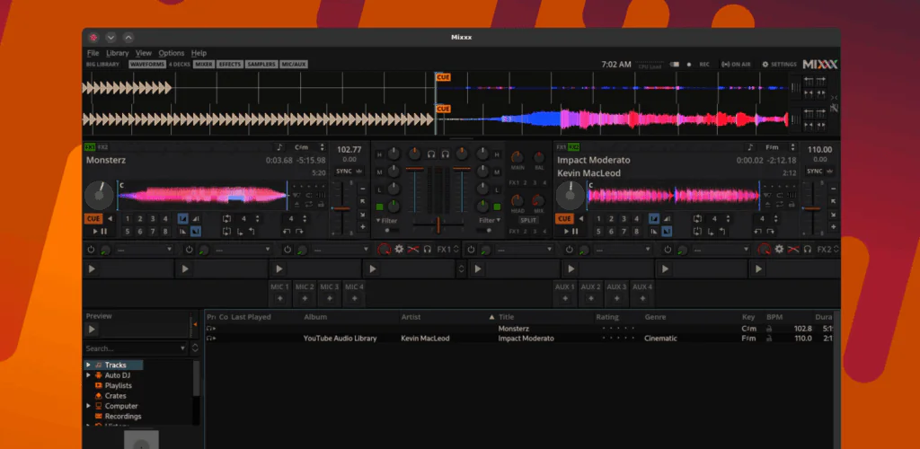DJ-программа Mixxx 2.5.2 с открытым исходным кодом добавляет поддержку контроллера Arturia KeyLab Mk1