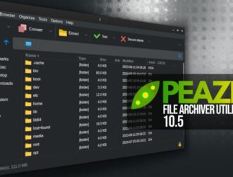 Выпущен файловый архиватор PeaZip 10.5 с более высокой производительностью и новыми функциями