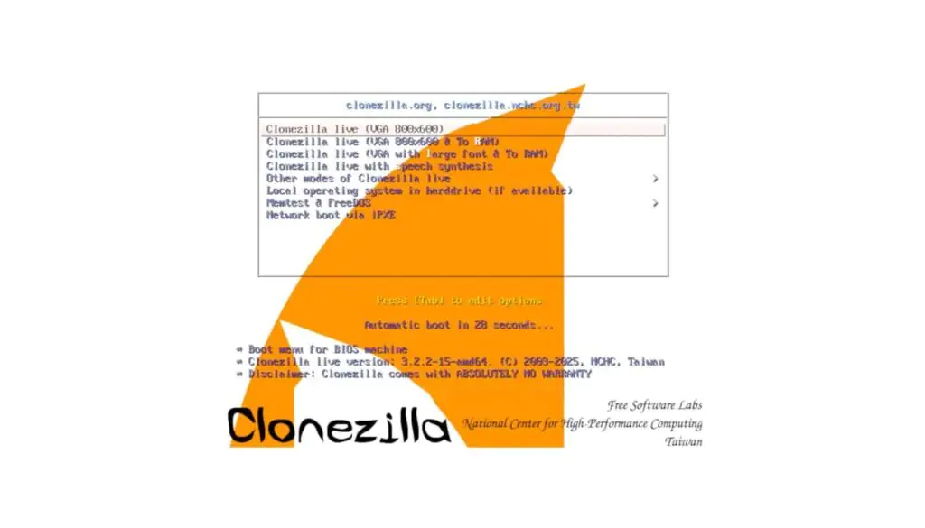 Выпущен инструмент для клонирования/создания образов дисков Clonezilla Live 3.2.2-15 с различными изменениями