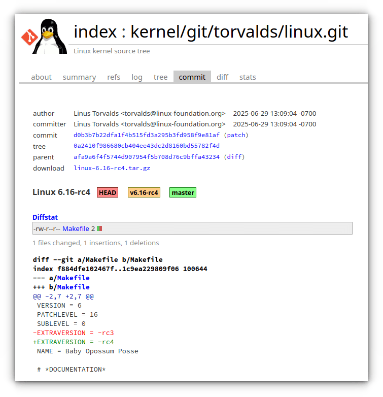 Кандидат в релизную версию ядра Linux 6.16 4