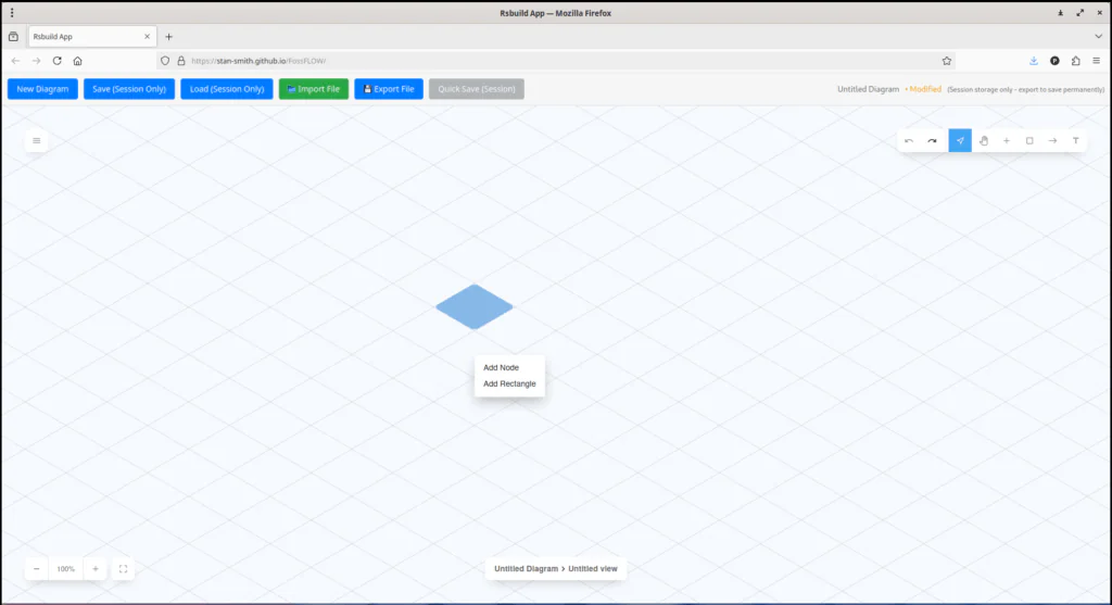Попробуйте FossFLOW Онлайн