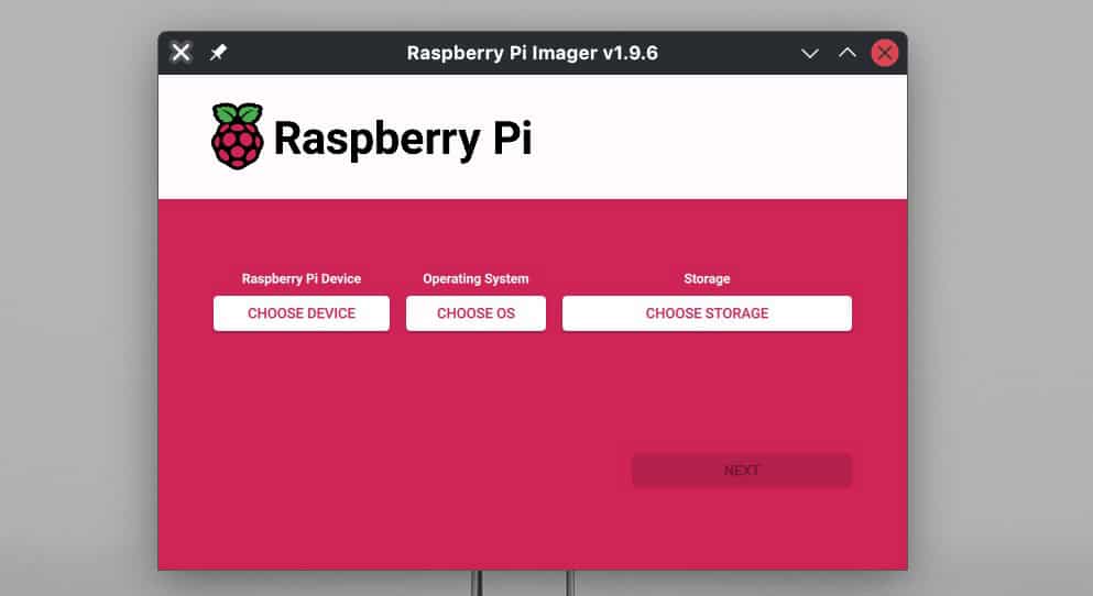 Инструмент для прошивки SD-карт Raspberry Pi Imager 1.9.6