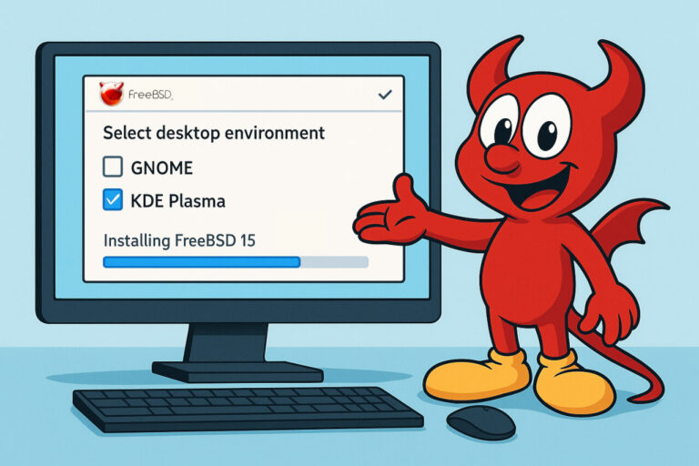 Установщик FreeBSD 15 будет включать встроенную опцию рабочего стола KDE Plasma
