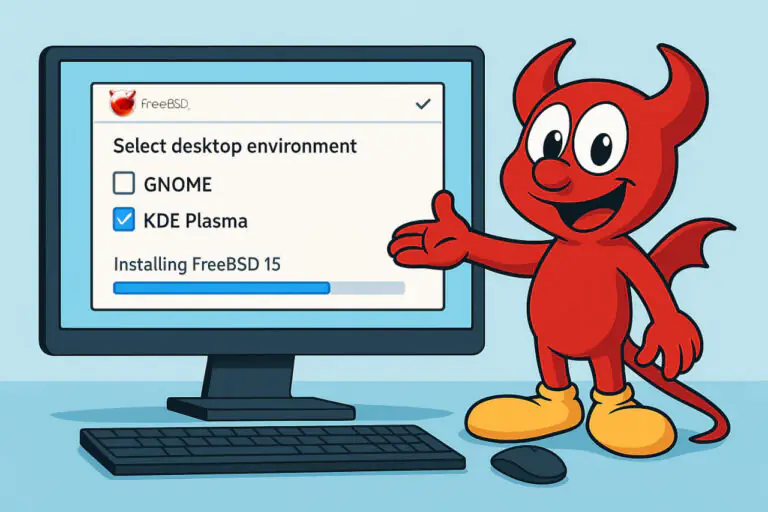 Установщик FreeBSD 15 будет включать встроенную опцию рабочего стола KDE Plasma